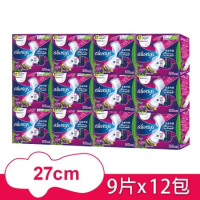 【好自在Whisper】液體衛生棉 radiant幻彩系列 日用27cm x9片 x12盒 (共108片)