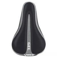Newly Silicone Bike Seat Cover Reflective Strip Design Seat Cushion Cover for Cycling Enthusiasts Gifts