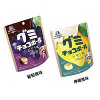 【江戶物語】MORINAGA 森永 大嘴鳥 葡萄/檸檬風味 軟糖可可球 47g QQ球 軟糖夾心 巧克力 日本原裝進口