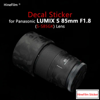 Lumix 85 1.8 Lens Sticker Protective Cover Skin for Panasonic LUMIX S 85 F1.8S Lens Decal Protector Anti-scratch Cover Film