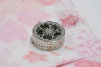 15mm 新日本櫻花 圖案香薰扣 香精油釦 精油飾物 口罩/衣領適用 磁石釦 口罩香薰夾 (白金銀色)(連6片顏色隨機的可重用棉片)(隨機送上口罩3片)