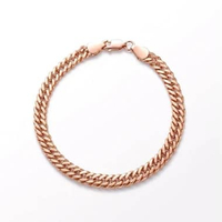 Gelang Tangan Emas Fashion Model Holo Polos Rosegold 17K/750 Terbaru Termurah Asli