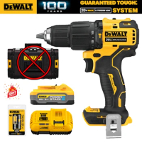 DEWALT DCD709 Impact Drill 20V Brushless Cordless Compact Hammer Drill Hand Electric Screwdriver Power Tools DCB1104 DCB118