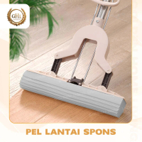 GHL - Alat Pel Lantai Spon Mop Pel Lantai Spon Gagang Stainless Daya Serap Tinggi