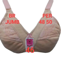 Bh jumbo plum /bra cup tali lebar/bh tanpa kawat Dewasa n remaja Busa Katun Wanita Nyaman Lembut b