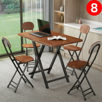 吃飯簡易折疊桌小桌子可對折手提桌便攜擺攤方桌小戶型餐桌椅