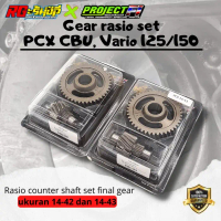 Gear Rasio counter shaft final gear Vario 125 150 PCX CBU project fi - 14-43