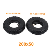 200X50 Inner Outer Tyre 8 Inch Anti-skid Pneumatic Tire for Mini Electric Gas Scooter Wheelchair Accessories Wear Resistant