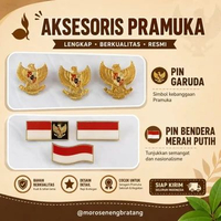 Pin Garuda Atribut Seragam Sekolah Pin Bendera Merah Putih SD SMP SMA Pramuka Berkualitas pin bender