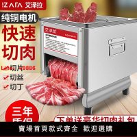 【台灣公司可開發票】艾澤拉商用切肉機不銹鋼自動切絲切片機家用小型電動多功能切丁機