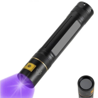 【威富登】365nm 10W超快固化 uv燈手電筒 uv固化膠 紫外線手電筒 驗鈔筆 uv手電筒(10W超快固化)