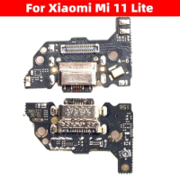 For Xiaomi Mi 11 Lite 11Lite 4G / 5G USB Charging Port Board Xiao Mi11 Lite Charger Plug Dock Connector Flex Cable Parts