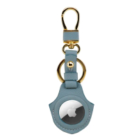 【OMC】AirTag 半開孔牛皮保護套/牛皮鑰匙圈/感應磁扣保護套2051(8色可選)