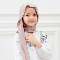 Kerudung Anak Aisha Pashmina Inner Jersey Premium Model Terbaru - Jilbab, Nyaman variasi oval Instan