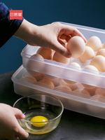 廚房裝雞蛋盒子放雞蛋格冰箱用保鮮收納盒筐防震神器防摔蛋架蛋托