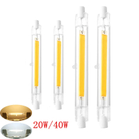 In Stock: GU10 Bulb — LED R7S (78 mm/118 mm), dimmable COB LED lamp bulb, G9 spotlight replacement f