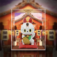 [AOWOBOX] Pop Mart 泡泡瑪特 THE MONSTERS Labubu 日本限定 招財貓 專用主題展示盒