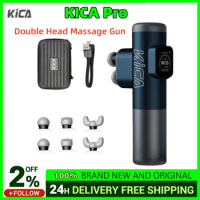 KICA Pro Double Head Massage Gun Smart Body Massager for Muscle Pain Relief Fitness Professional Fascial Gun with Touch Screen