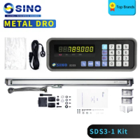 SINO All Metal SDS3-1 DRO single-Axis Digital Readout Kit And KA 300 Linear Scale Grating Ruler For Milling/lathe Machine