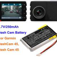 250mAh Dash Cam Battery 361-00103-00 for Garmin DashCam 45, Dash Cam 45