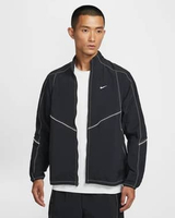 NIKE Men Running Dri-FIT Retro Track Jacket Lari Pria [IF2029-010] A/L BLACK/BLACK/BLACK/REFLECTIVE 
