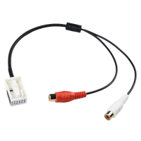 Komponen audio kereta untuk kabel penyesuai input RCA bagi BMW E60 525i, 530i dan 540i