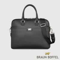 【BRAUN BUFFEL 德國小金牛】台灣總代理 安德勒 公事包-黑色(BF531-65-BK)