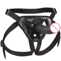 Wholesale 10 Speed Vibrating Strap On Harness Dildo Vibrator Panties for Woman Lesbian Sex Bondage Dildo Penis Sex Belt Adult Se