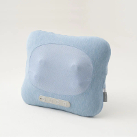 【巧福】無線溫熱按摩枕 UC-550 (肩頸按摩/溫熱按摩/魔力紓壓抱枕/3D揉捏)#粉藍-粉藍