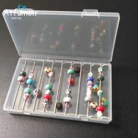 Fine Jewelry Beads Box Charms Storage Case Findings Tray Decoration  DIY Bracelet Trollbeads Jewelry Holder ShowCase