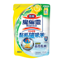 【魔術靈】地板清潔劑  補充包1800ml  箱購6入#鮮採檸檬香-鮮採檸檬香