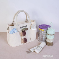 日本vegiebag媽咪包手提母嬰包外出輕便大容量媽媽包女帆布托特包 「樂購生活百貨 」