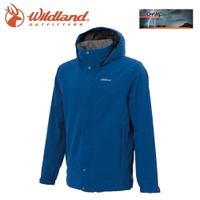 【Wildland 荒野 男 單件式防水透氣外套《寶藍》】W3912/Champ-Tex/保暖夾克/防風防雨/爬山健行