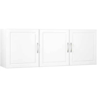 SystemBuild Kendall 54" Wall Cabinet in White Aquaseal