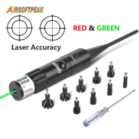 Tactical Red Green Laser Bore Sight Kit for .177 to .54 Caliber Rifle Handgun Pistol Laser Boresighter Airsoft Hunting Accesory