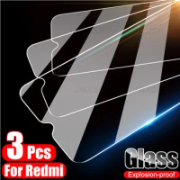 3Pcs Tempered Glass For Xiaomi Redmi 9 8 7 9C 9A 9i 9T 9AT 8A 7A Protective Glass on For Redmi Note 9 8 7 Pro 9T 9S 8T 10X Glass