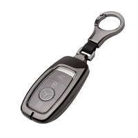【Morbido蒙彼多】M-Benz賓士E-Class系列金屬硬殼汽車鑰匙套