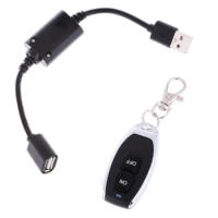 Wireless Remote Control 2 Button Transmitter and Receiver for USB Lamp USB Ceiling Fan 3.5V-12V Remote