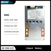 bms 4s lifepo4 12V Li-ion BMS 3S 4S Balance 120A 18650 Battery Protection Board for 1200W motors/trawlers/marine propellers
