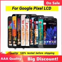 AAA Original AMOLED LCD For Google Pixel XL 2 2XL 3 3XL 3A 3AXL 4 4XL 4A 5G 5 LCD Display Touch Screen LCD Panel Replacement
