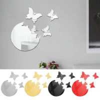 Acrylic Mirror Decoratives Mirror Wall Sticker Square Wall Decor For Home mirror tiles for walls stickers round wall mirror