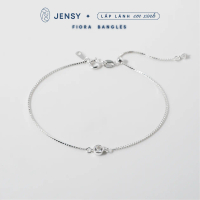Lắc Tay Bạc Nữ S925 JENSY Đá Nhỏ \Fiora\"  LTARS7115. Vòng Tay Bạc Đơn Giản"