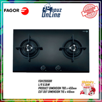[Pelepasan stok] FAGOR GLASS HOB kaca FGH1200GBR F.O.C  percuma