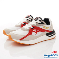 ★KangaROOS袋鼠休閒運動男鞋-系列-KM01021白紅(男段)