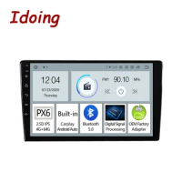 Idoing PX6 Android 11 Multimedia Player For Universal Car Radio Video Player Head Unit GPS Navigation Carplay Auto No 2 Din DVD
