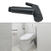 Black Handheld Bidet Bidet Set Pressurized Toilet Spray Gun Washing Butt Flusher Small Shower Toilet Nozzle With Hose Holder