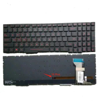 New US Russian Keyboard For ASUS GL553 GL553VD GL553V GL753 GL753VD GL753V With Backlit Red English RU SX156362A