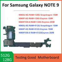 Good Motherboard For Samsung Galaxy Note 9 N960F/DS N960F N9600 N960N 512G locked knox 0*0 MainBoard