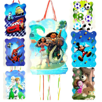 Pinatas ธีม Disney Moana/นางเงือก/รถ/มิกกี้/สติทช์ ของชำร่วยสำหรับเด็ก เหมาะสำหรับงานวันเกิดและงานปา