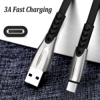 Fast Charging Type-C USB Cable QC 3.0 USB Phone Cable For Samsung S21 S20 FE Ultra S10 S9 S8 Plus Xiaomi Huawei Mobile Phones